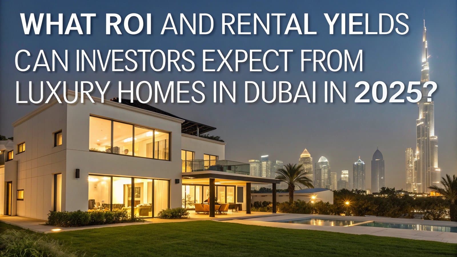 What ROI and Rental Yields Can Investors Expect from Luxury Homes in Dubai in 2025?