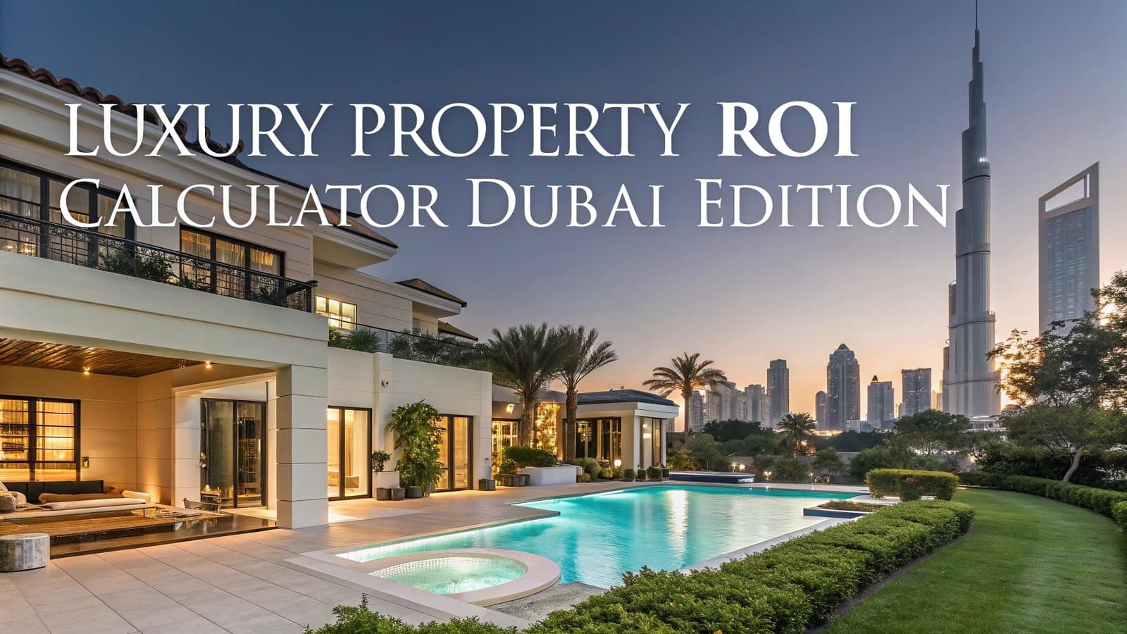 Luxury Property ROI Calculator – Dubai Edition