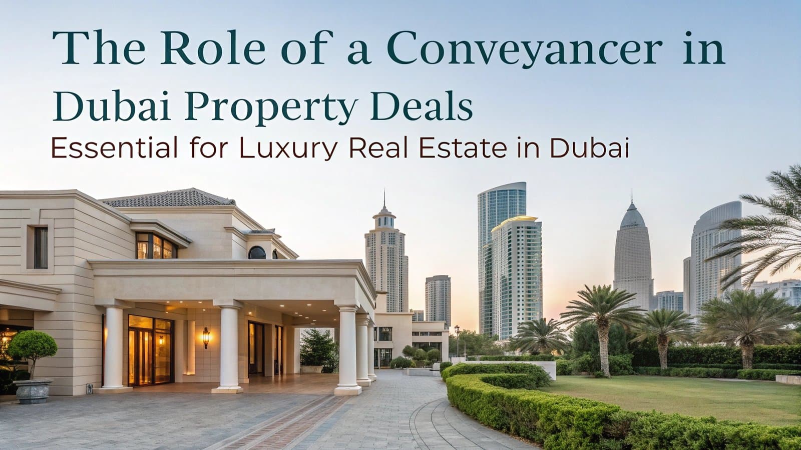 Role of a Conveyancer in Dubai Luxury Property Deals | AYS Developer