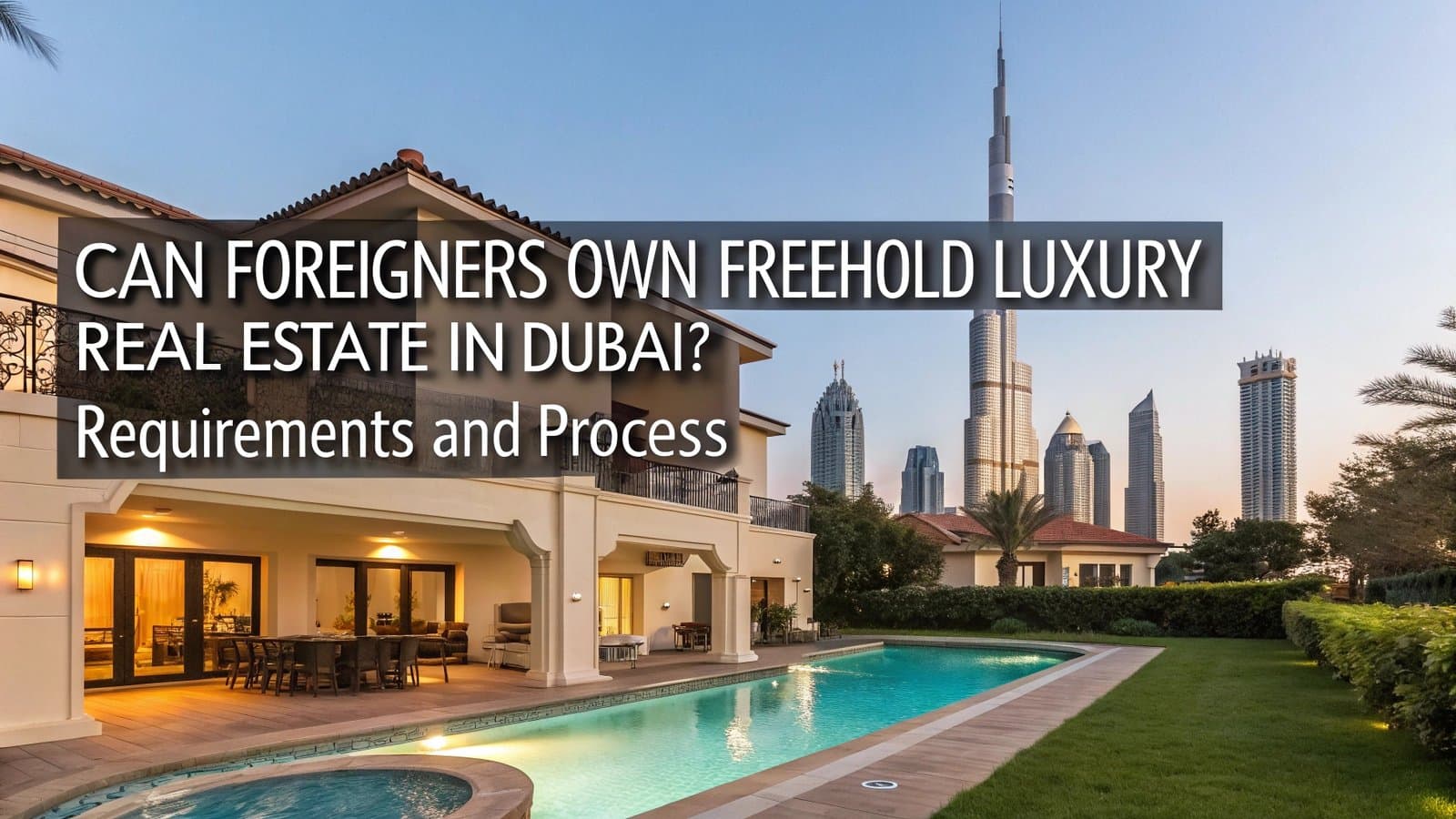 Can Foreigners Own Freehold Luxury Real Estate in Dubai? Requirements and Process
