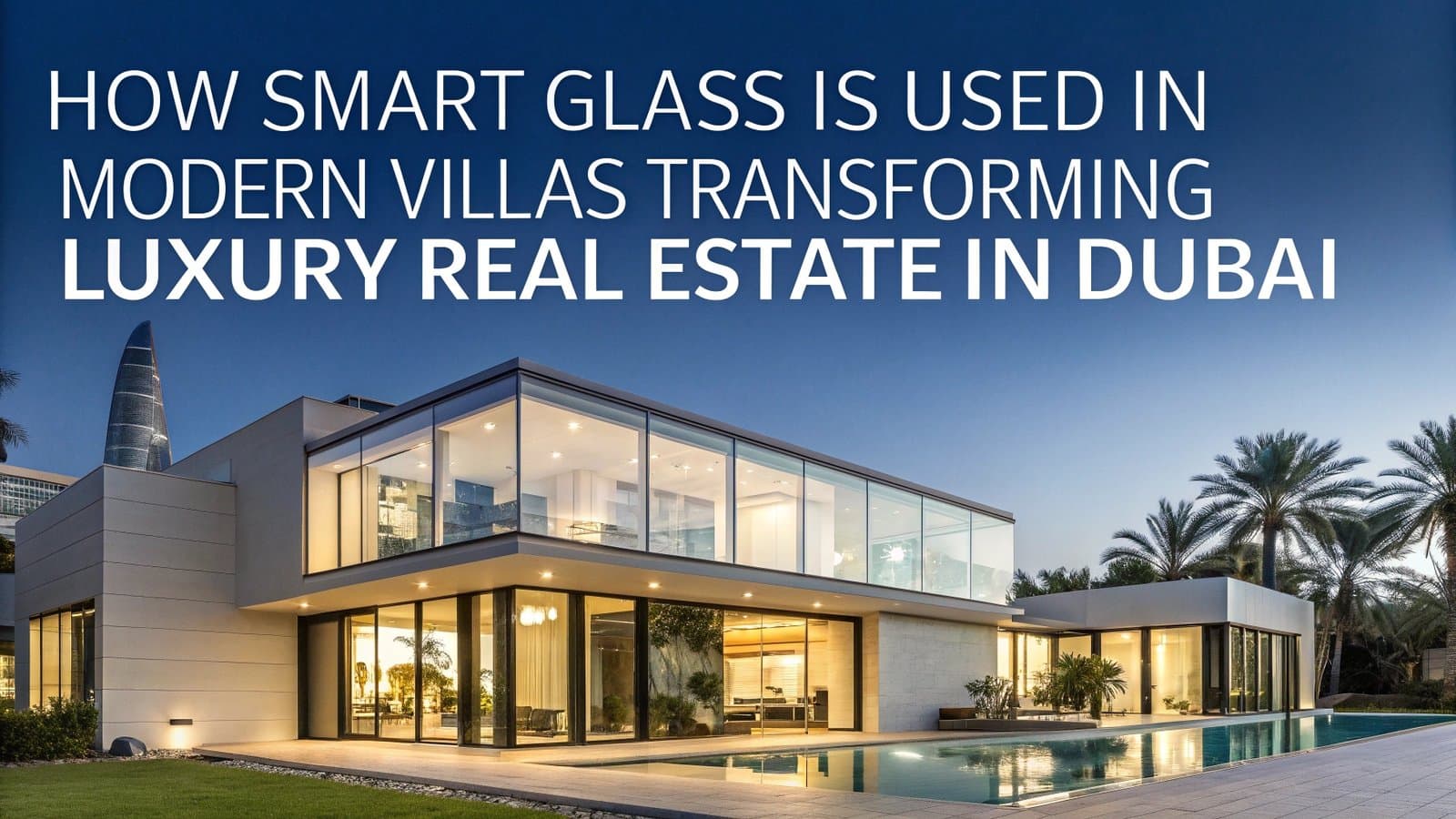How Smart Glass Is Used in Modern Villas: Transforming Luxury Real Estate in Dubai