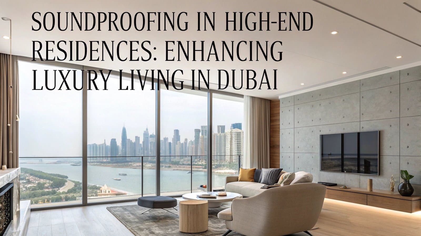 Soundproofing in High-End Residences: Enhancing Luxury Living in Dubai