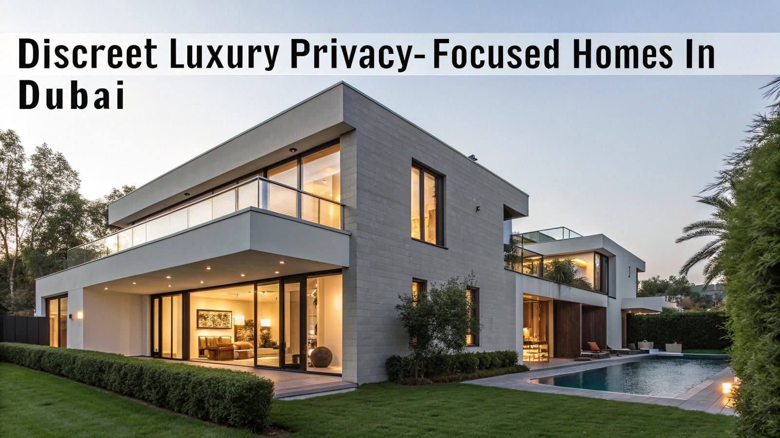 Discreet Luxury Privacy-Focused Homes in Dubai