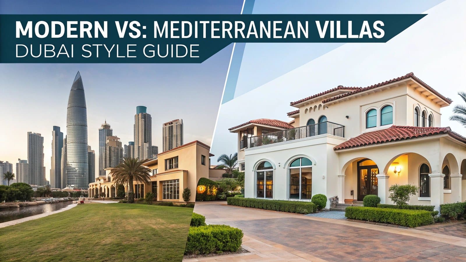 Modern vs Mediterranean Villas in Dubai | AYS Developer
