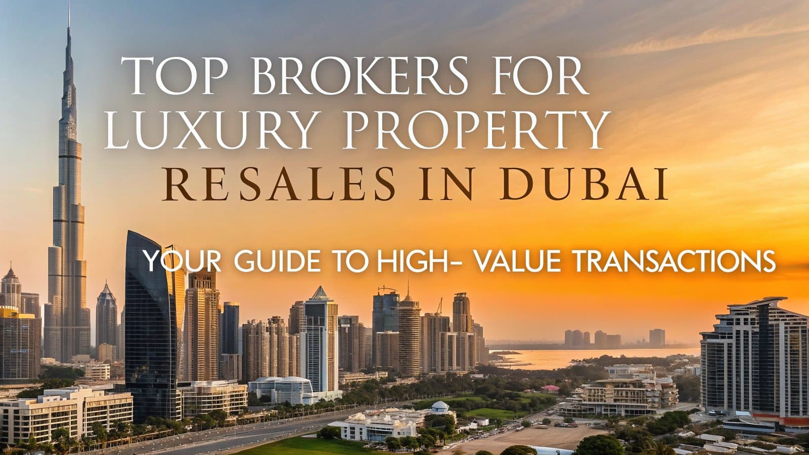 Top Brokers for Luxury Property Resales in Dubai Your Guide to High-Value Transactions Top Brokers for Luxury Property Resales in Dubai Your Guide to High-Value Transactions