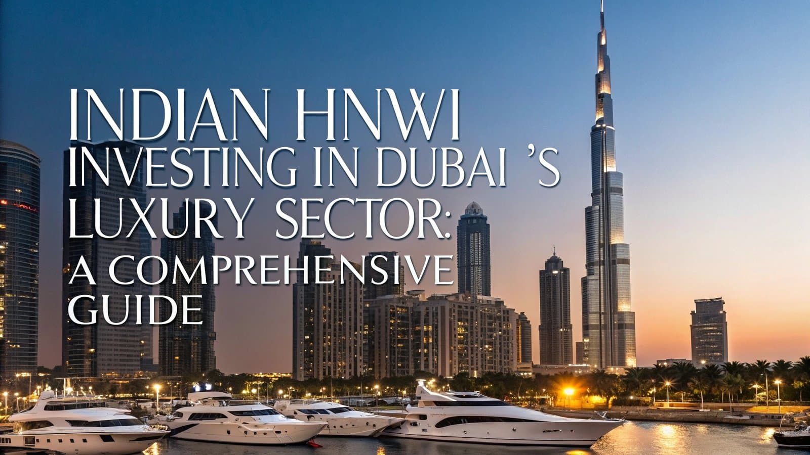 Indian HNWI Investing in Dubai’s Luxury Sector: A Comprehensive Guide Indian HNWI Investing in Dubai’s Luxury Sector: A Comprehensive Guide