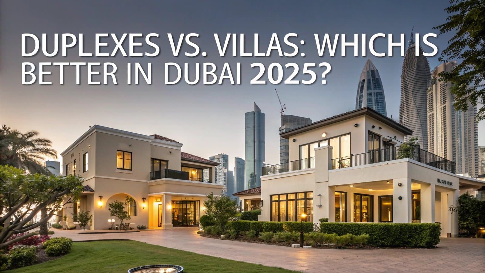Duplexes vs. Villas: Which is Better in Dubai 2025? – Invest with AYS Developers Duplexes vs. Villas: Which is Better in Dubai 2025? – Invest with AYS Developers